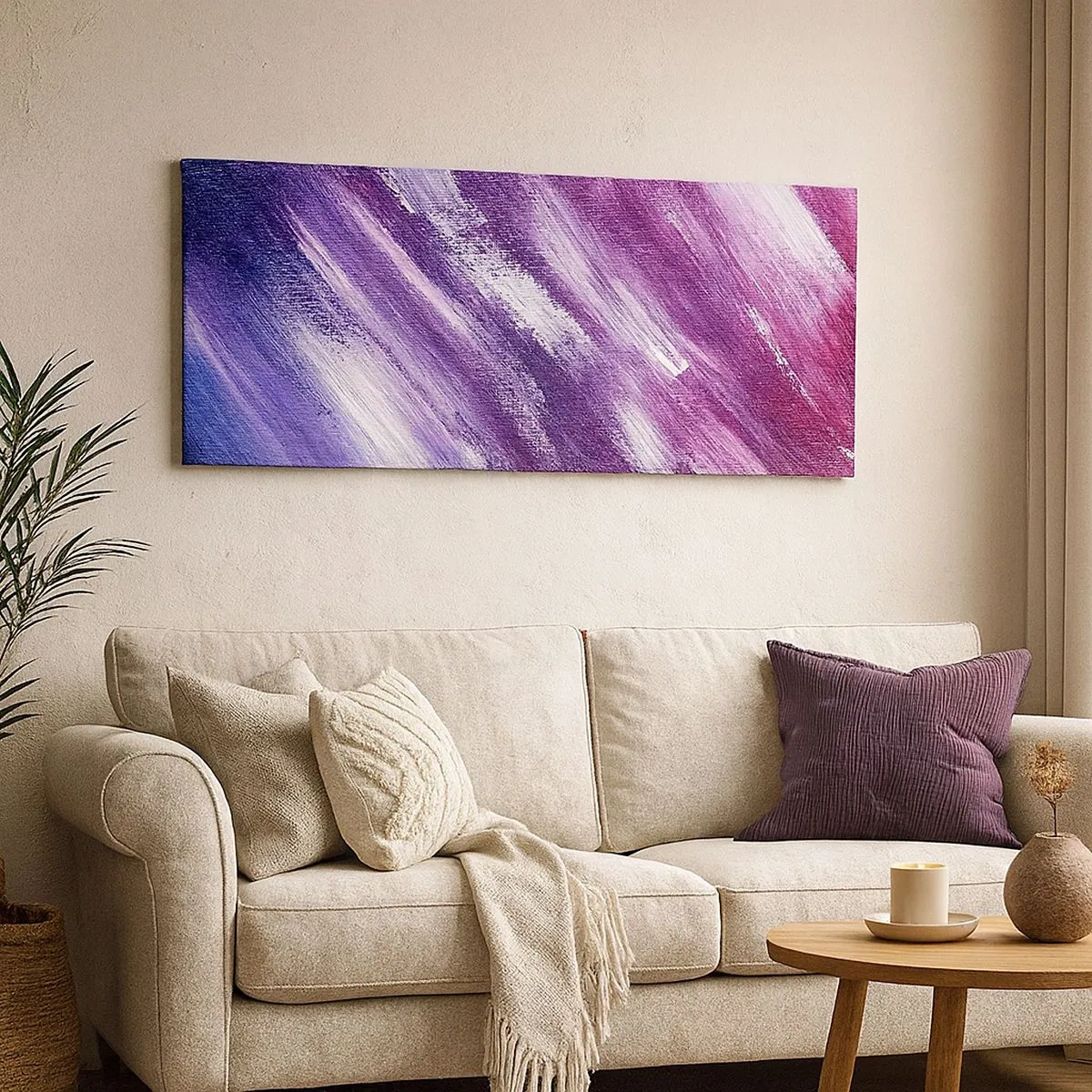 Schilderen op canvas - Als de zonnige wind waait - 100x40 cm