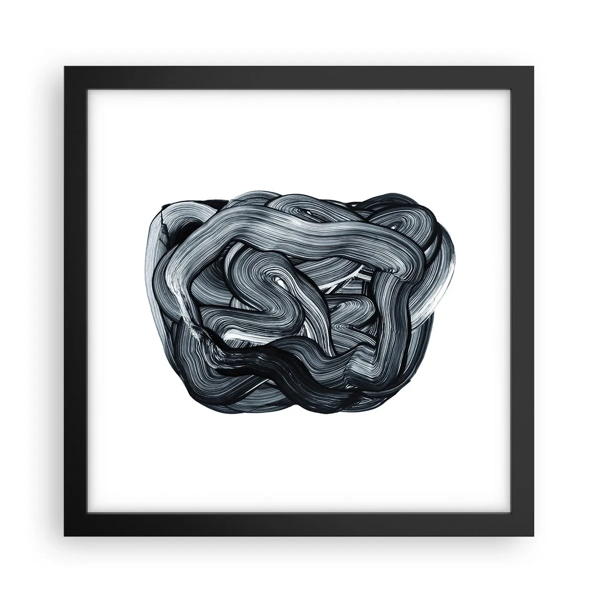 Poster in een zwarte lijst - Het is niet zo eenvoudig - 30x30 cm