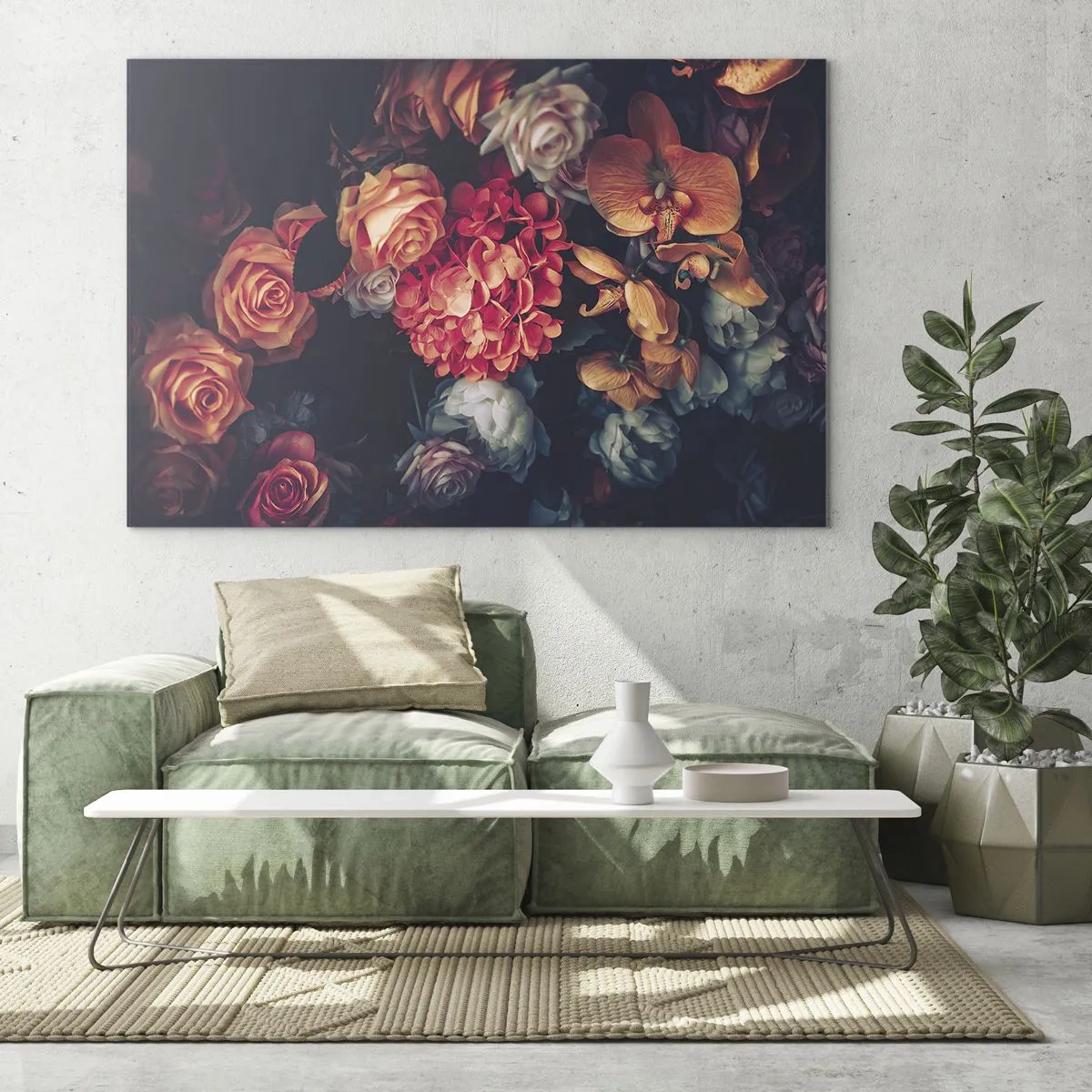 Schilderen op glas - Zoals bij de Hollandse meesters - 120x80 cm