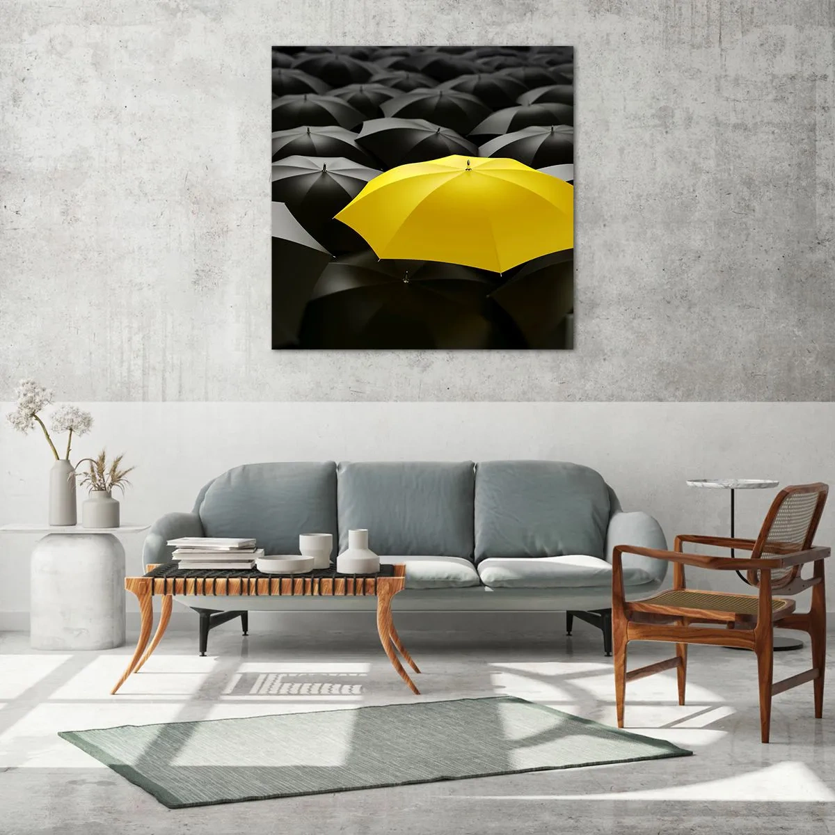 Schilderen op glas - Vaarwel verdriet - 60x60 cm