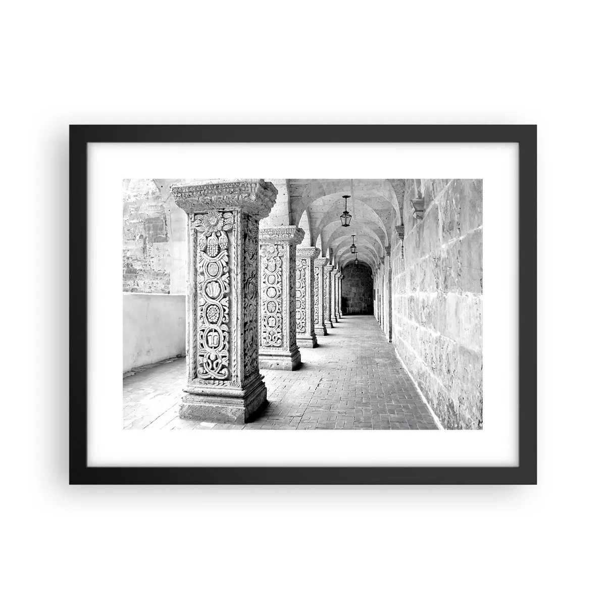 Poster in een zwarte lijst - En waar naar toe….? - 40x30 cm