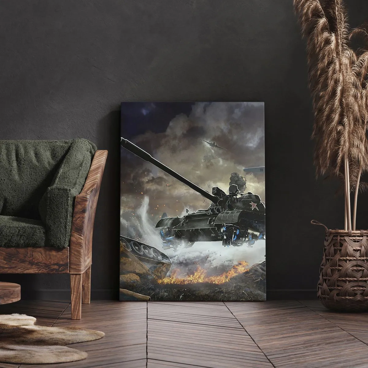 Schilderen op canvas - De strijd is verschrikkelijk en mooi - 50x70 cm