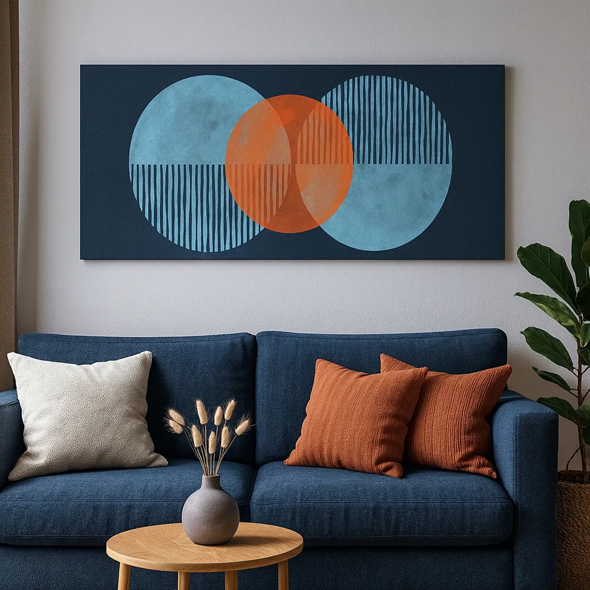 Schilderen op canvas - Symmetrische compositie - 30x30 cm