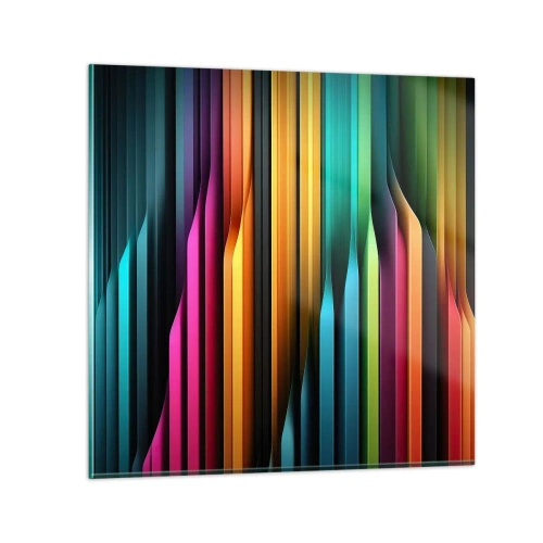 Schilderen op glas - Lichtorgel - 30x30 cm