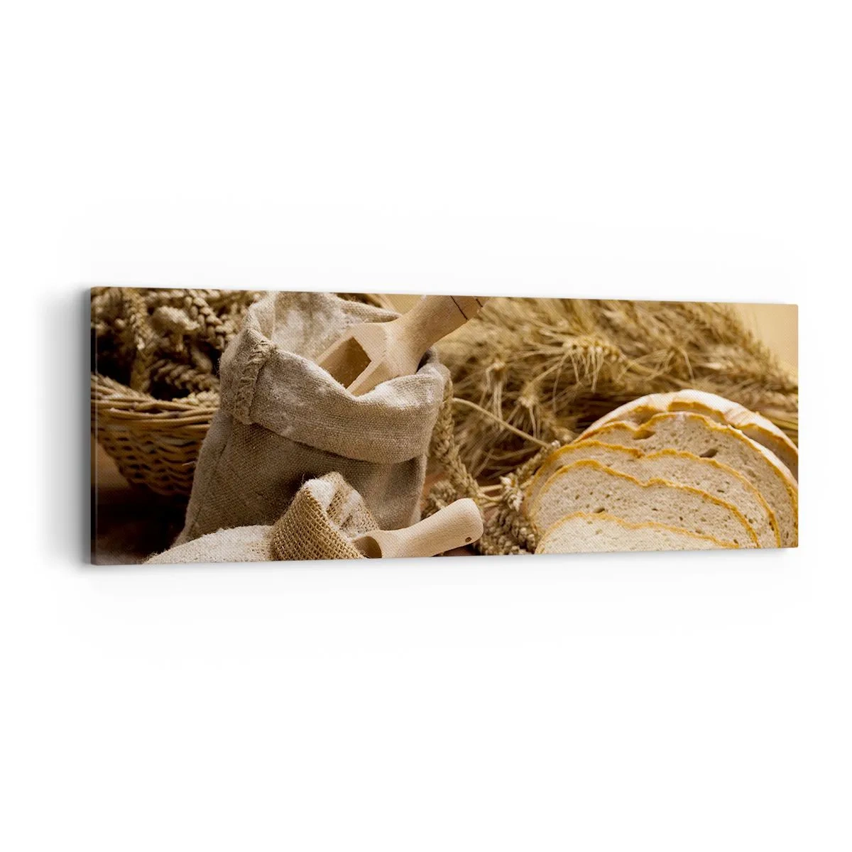 Schilderen op canvas - Alsof met mes gesneden! - 90x30 cm