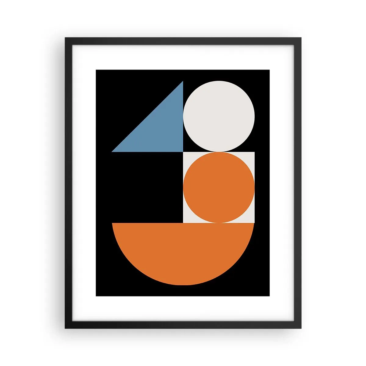 Poster in een zwarte lijst - Dacht lay-out - 40x50 cm