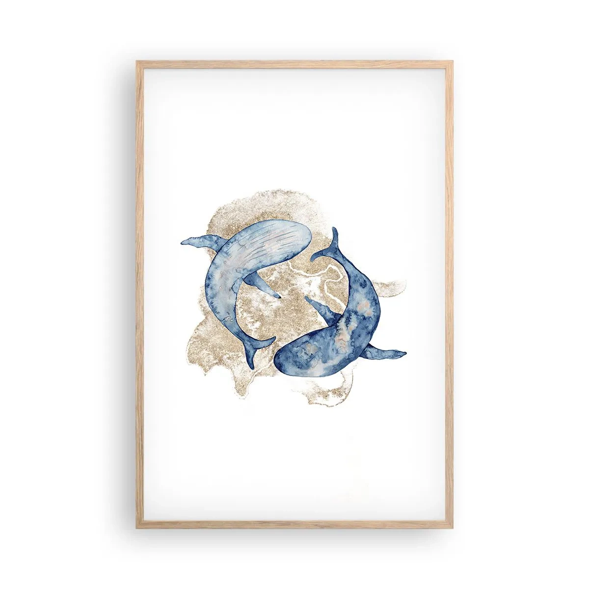 Een poster in een licht eiken lijst - Vriendschap of liefde? - 61x91 cm