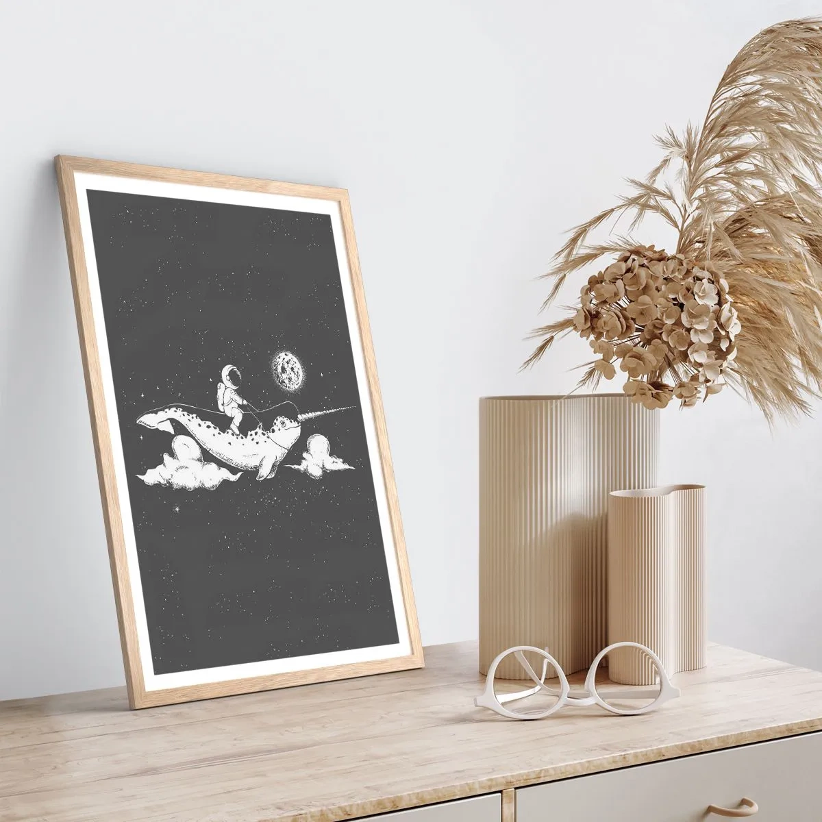 Een poster in een licht eiken lijst - Ruimte Ruiter - 40x50 cm