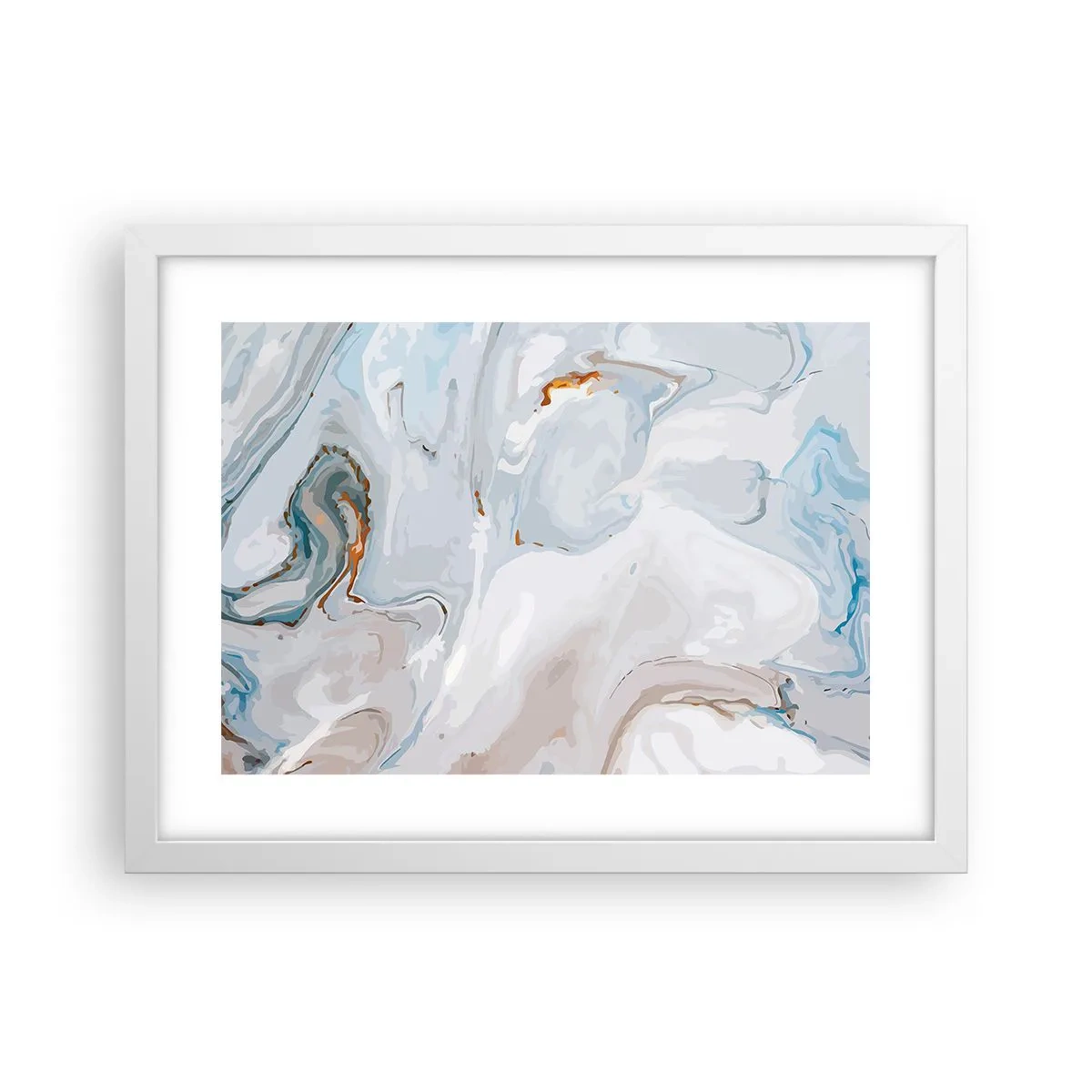 Poster in een witte lijst - Het wit is verheven - 40x30 cm