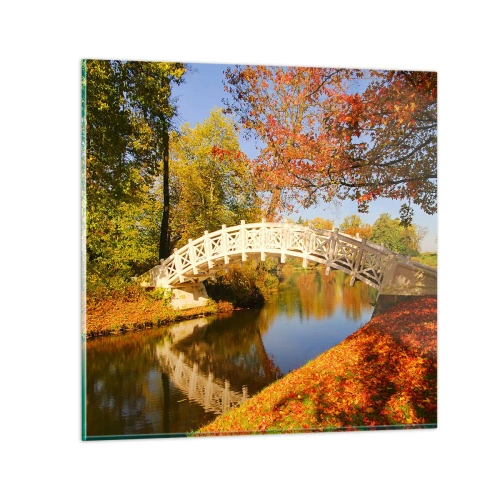 Schilderen op glas - Op de witte brug der zuchten - 30x30 cm