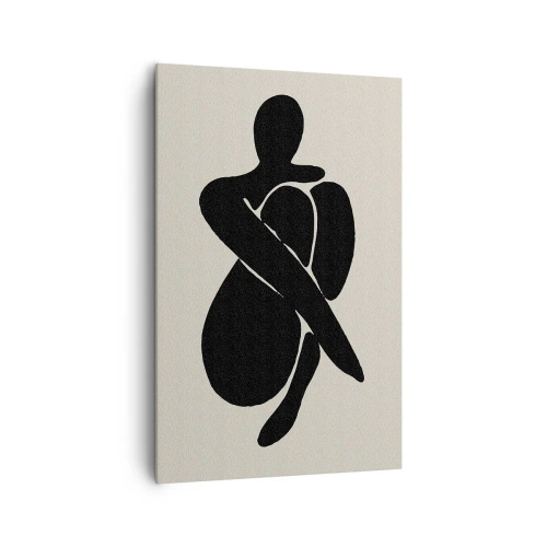 Schilderen op canvas - In je eigen armen - 80x120 cm