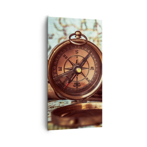 Schilderen op canvas - Een piratenavontuur in het Caribisch gebied wacht op je - 65x120 cm