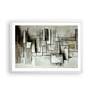 Poster in een witte lijst - De kracht van eenvoud - 70x50 cm