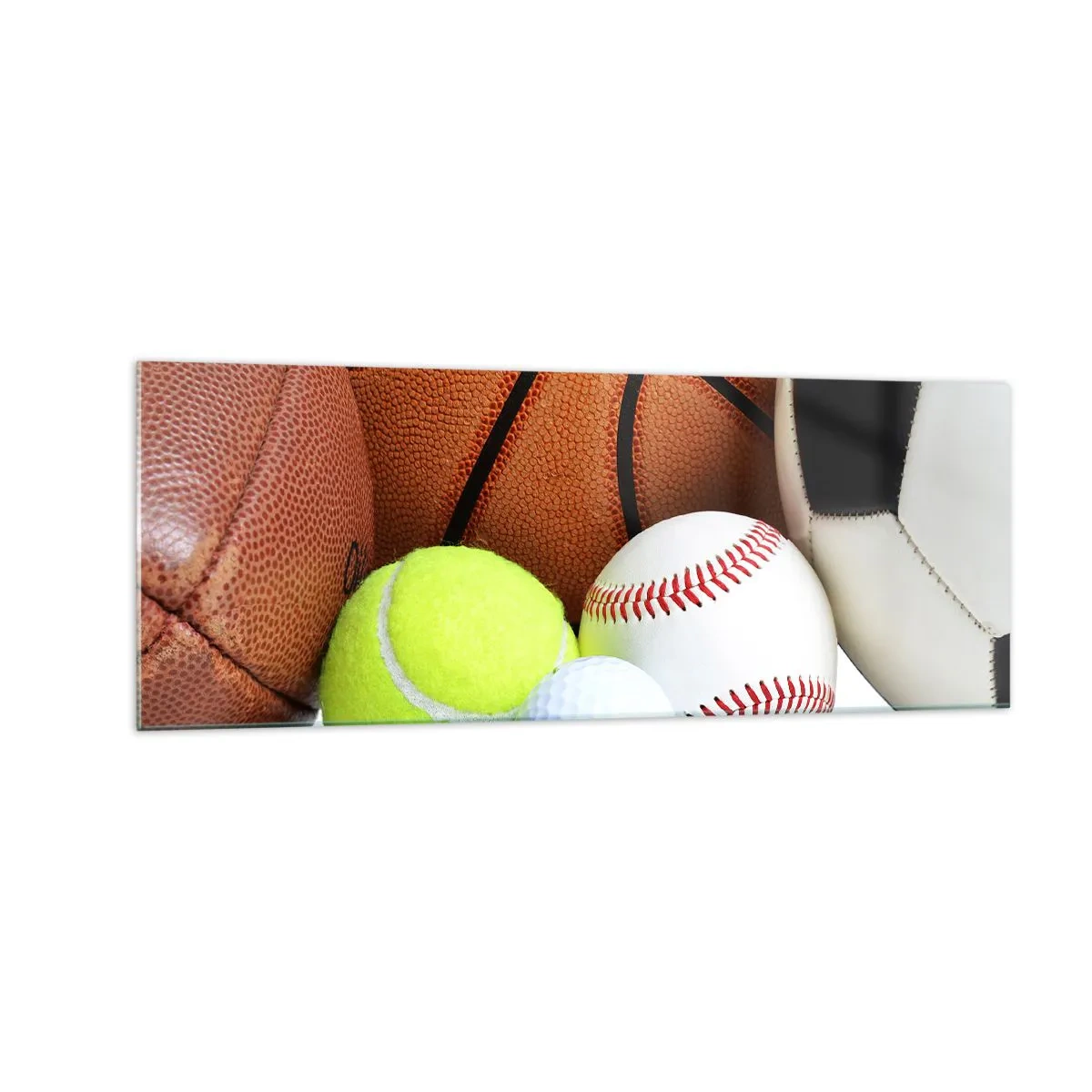 Schilderen op glas - Voetbal verbindt ons! - 140x50 cm