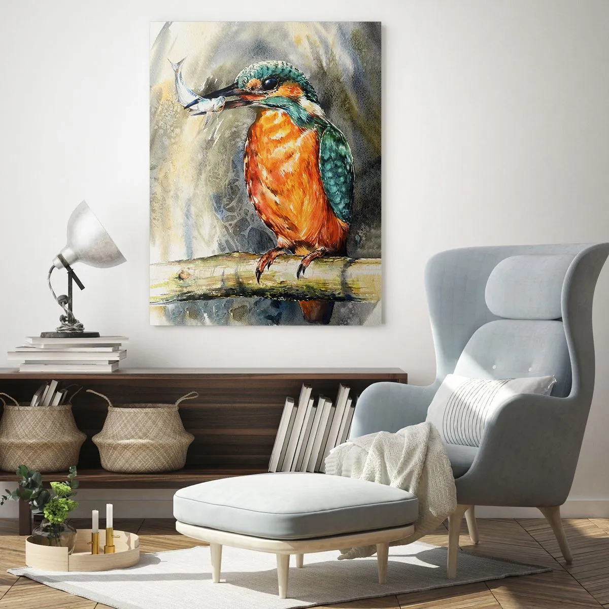 Schilderen op glas - Wet van de natuur - 50x70 cm