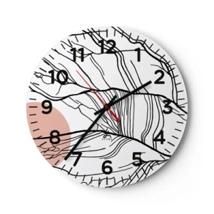Wandklok - Klok - In een web van twijgen - 30x30 cm