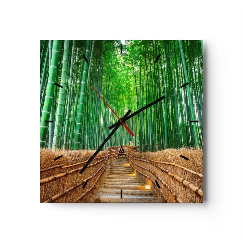 Wandklok - Klok - De essentie van de aziatische natuur - 30x30 cm