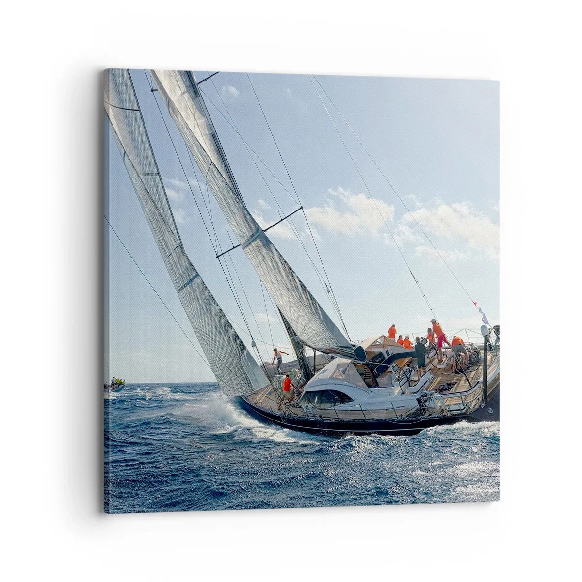 Schilderen op canvas - Laat de betere zegevieren - 70x70 cm