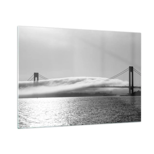 Schilderen op glas - Vaar door de Golden Gates - 100x70 cm