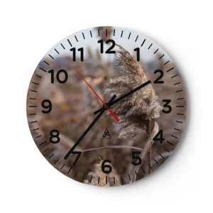 Wandklok - Klok - Tijd om met de wind mee te gaan - 30x30 cm