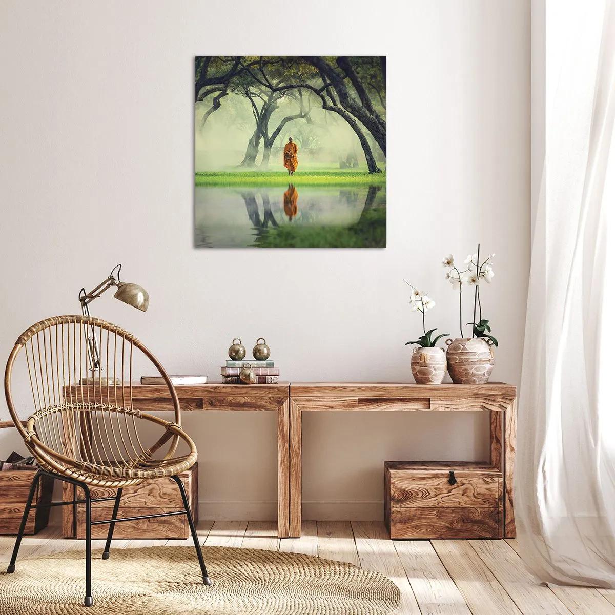 Schilderen op canvas - Op weg naar verlichting - 50x50 cm