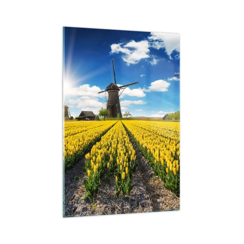 Schilderen op glas - Hollandser kan het niet - 70x100 cm