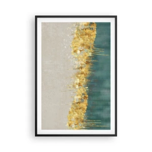 Poster in een zwarte lijst - De gouden rand - 61x91 cm