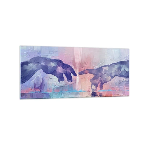 Schilderen op glas - Goddelijke levensvonk - 120x50 cm