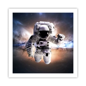 Poster - Groeten vanuit de ruimte - 60x60 cm