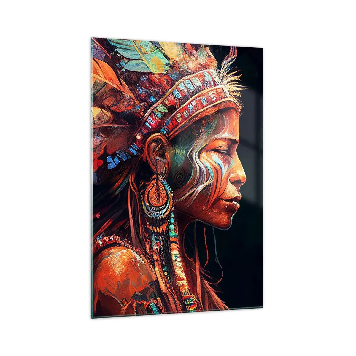 Schilderen op glas - Magisch ritueel - 70x100 cm