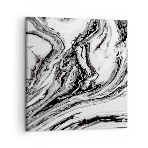 Schilderen op canvas - In het begin was er chaos - 60x60 cm