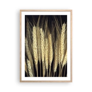 Een poster in een licht eiken lijst - Rustieke magie - 50x70 cm