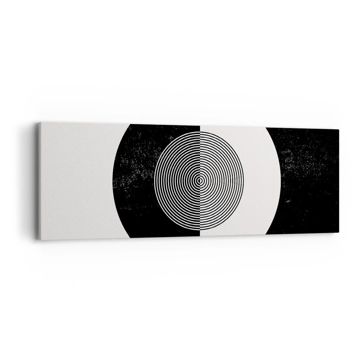 Schilderen op canvas - Harmonie in zwart-wit - 90x30 cm