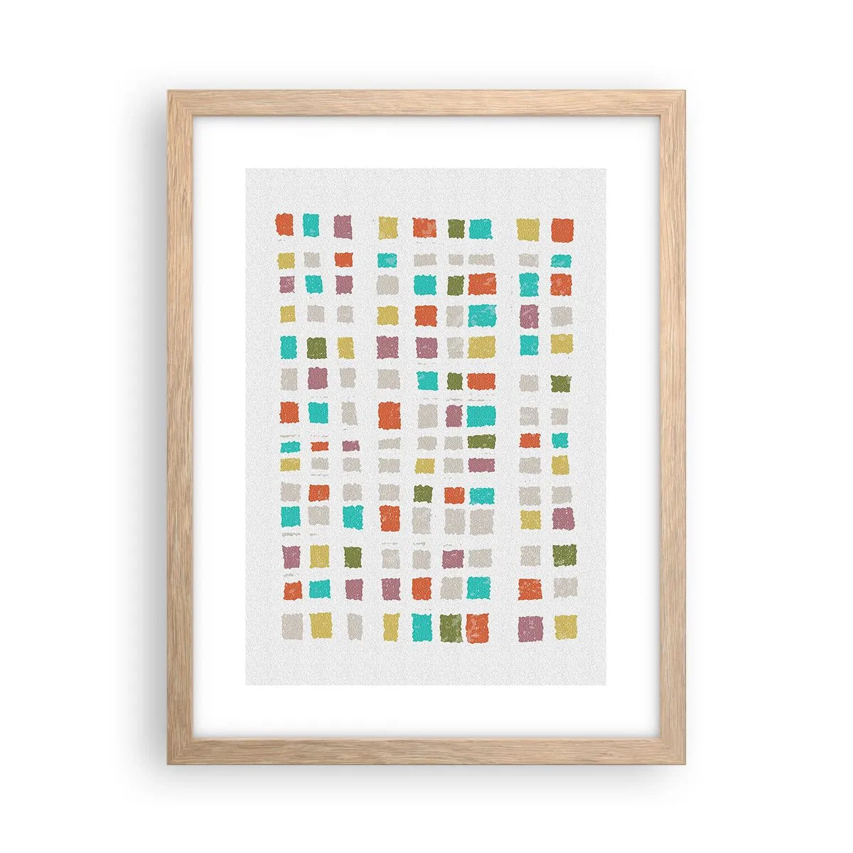 Een poster in een licht eiken lijst - Onbekend spel - 30x40 cm