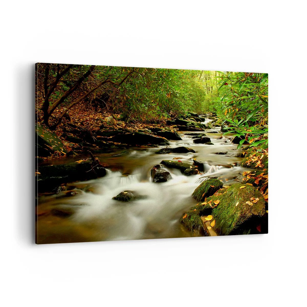 Schilderen op canvas - Zoals vloeibaar zilver - 100x70 cm