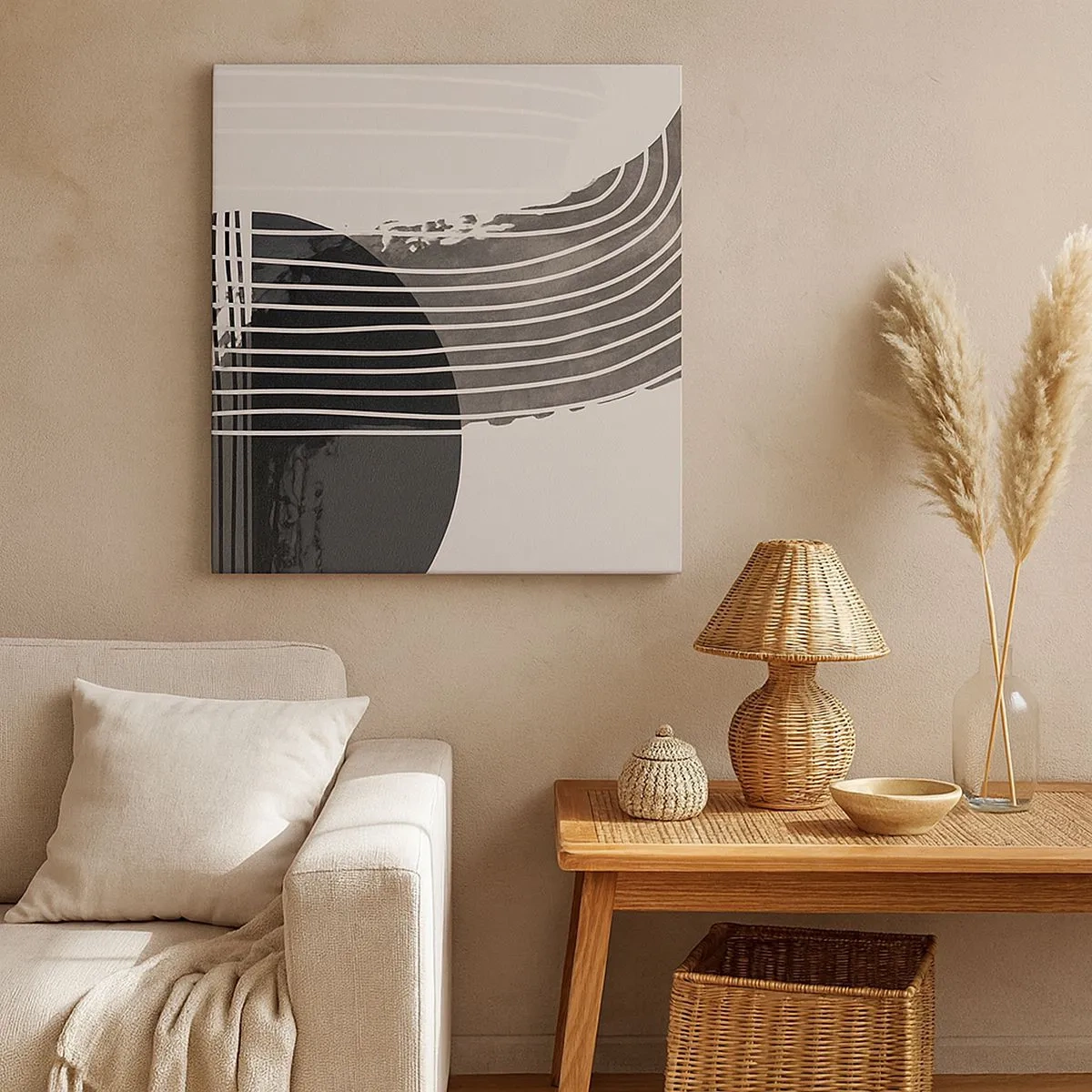 Schilderen op canvas - Daar en terug - 30x30 cm