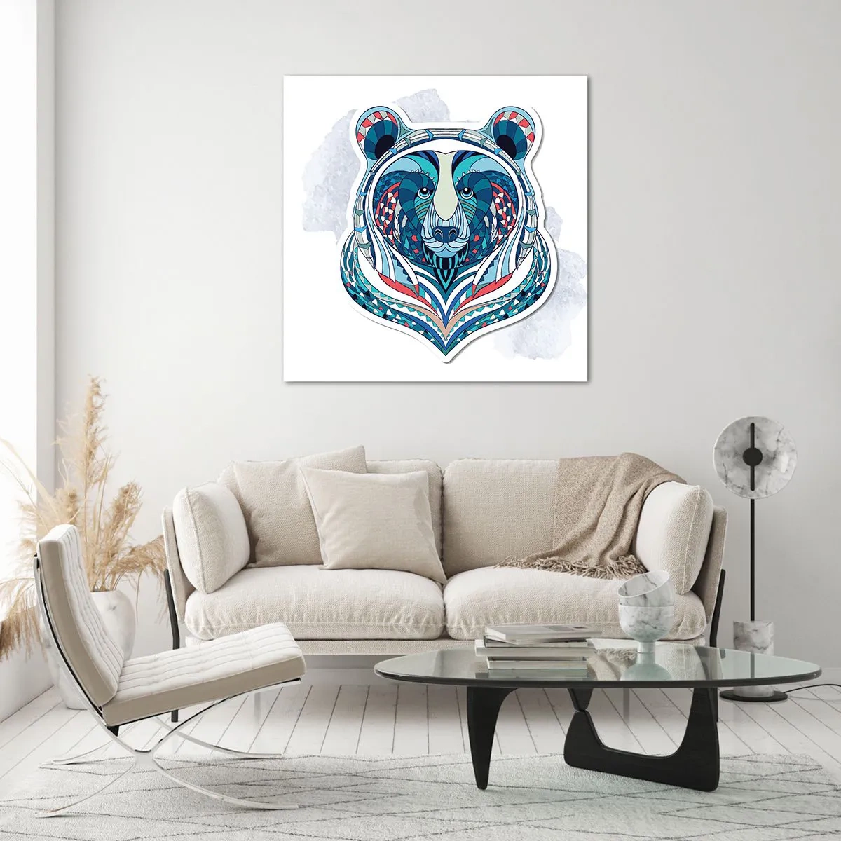 Schilderen op glas - Eviva Groenlandia! - 70x70 cm