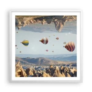 Poster in een witte lijst - Alles is hier mogelijk - 60x60 cm