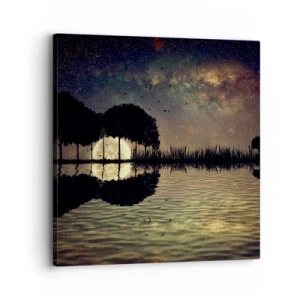 Schilderen op canvas - Nacht aan het einde van de wereld - 30x30 cm