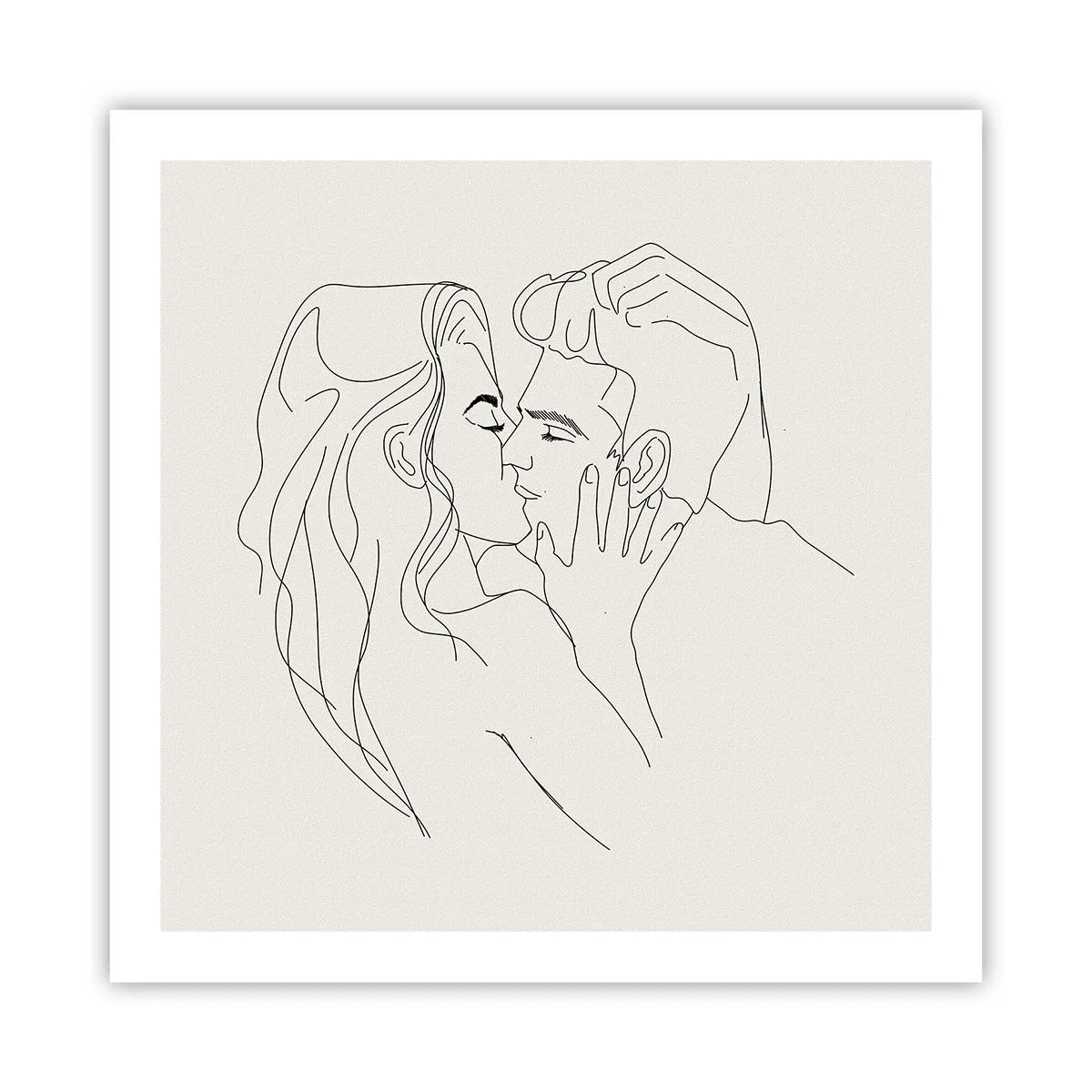 Poster - Verstrikt in gevoel - 60x60 cm