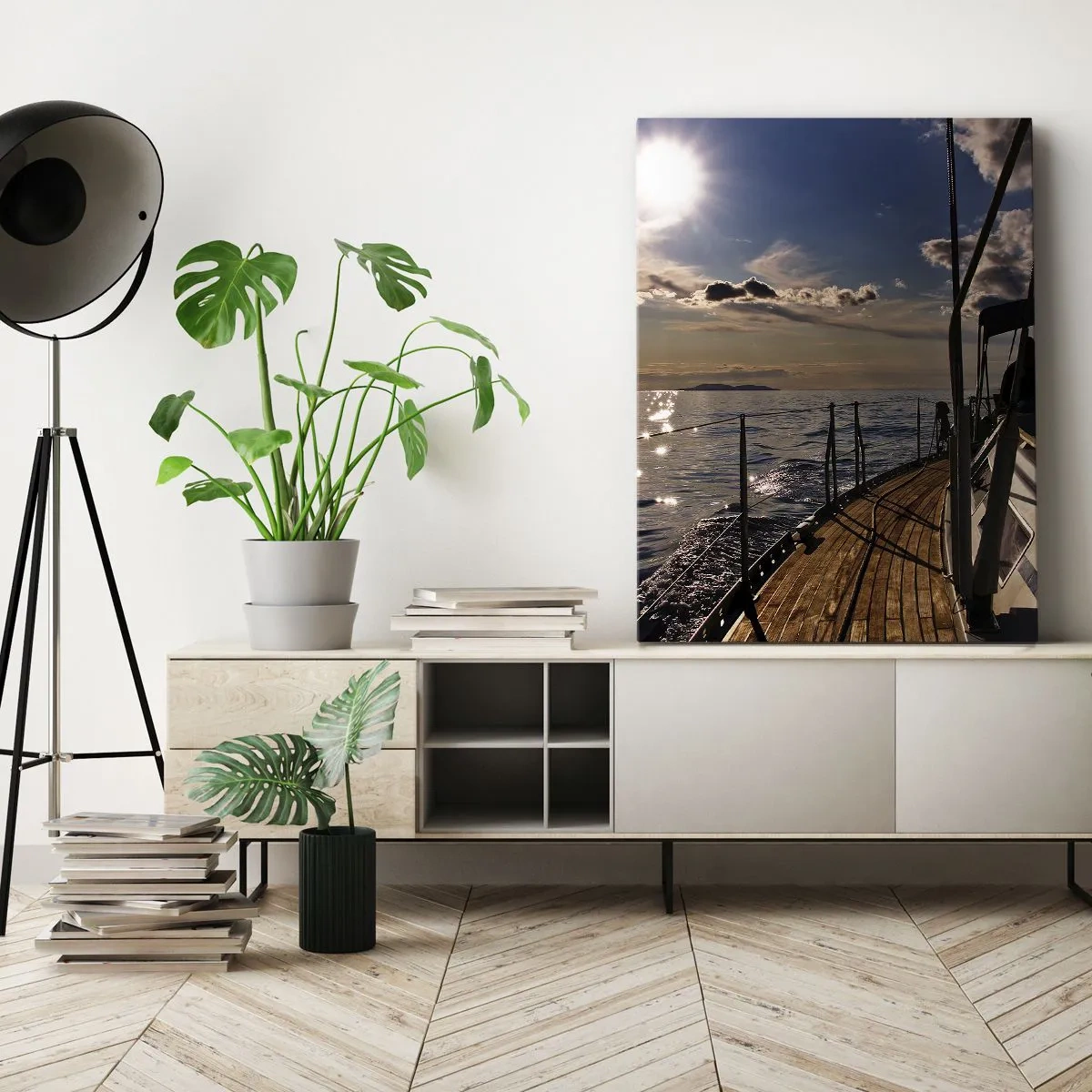 Schilderen op canvas - Zeilen naar de zon - 50x70 cm