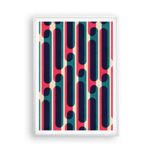 Poster in een witte lijst - In de diepte en vooruit - 70x100 cm