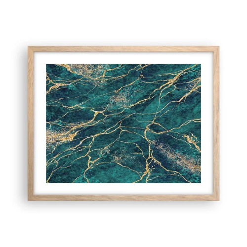 Een poster in een licht eiken lijst - Goudmijn - 50x40 cm