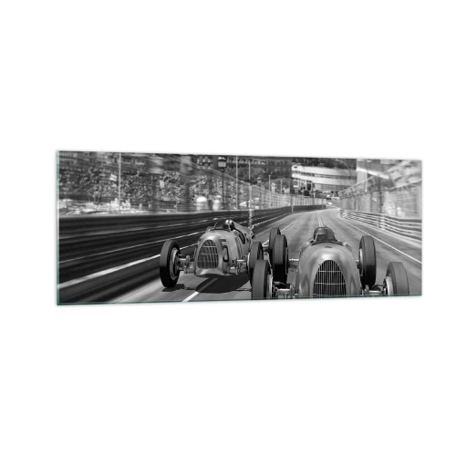 Schilderen op glas - Lang geleden in Monte Carlo - 140x50 cm