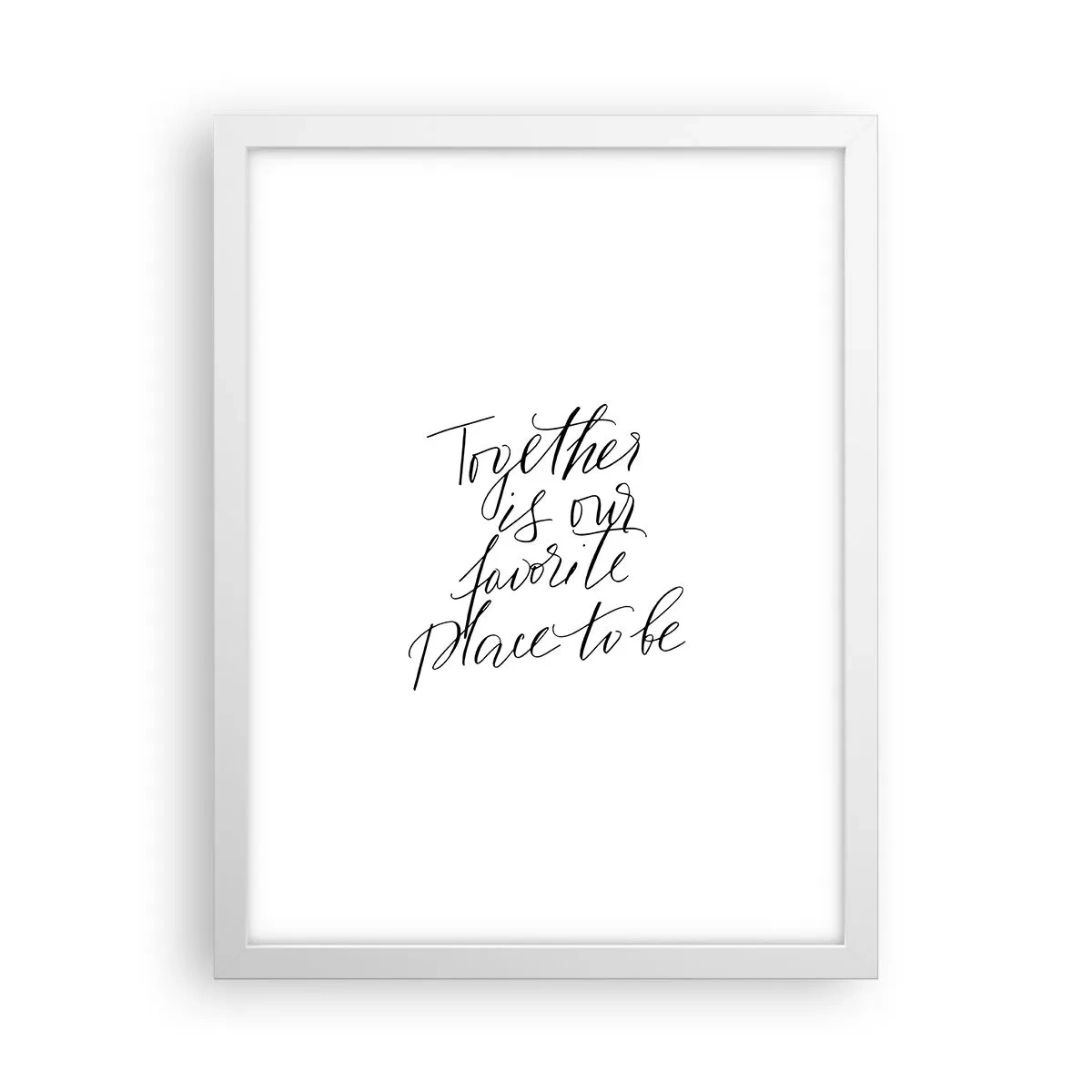 Poster in een witte lijst - Voel jij het ook? - 30x40 cm