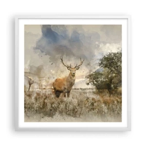 Poster in een witte lijst - Waardigheid - kracht - waardigheid - 60x60 cm