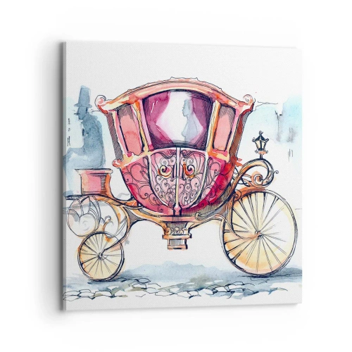 Schilderen op canvas - Naar de bruiloft of naar het bal? - 70x70 cm