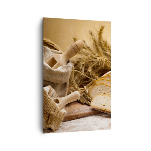 Schilderen op canvas - Alsof met mes gesneden! - 80x120 cm