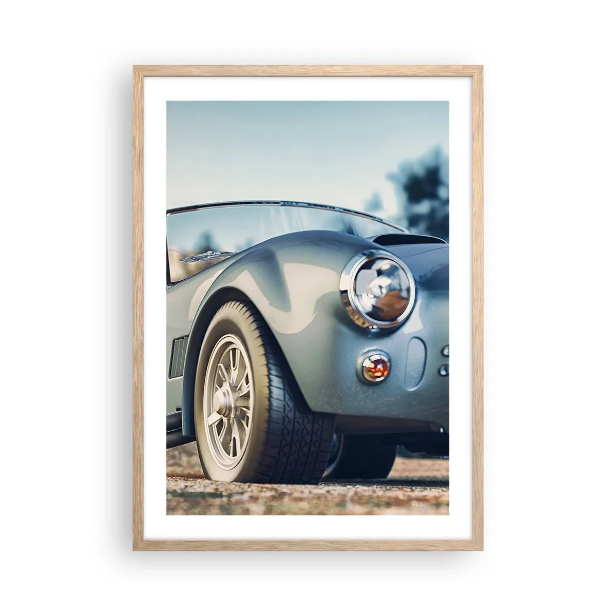 Een poster in een licht eiken lijst - Omdat stijl ertoe doet - 50x70 cm