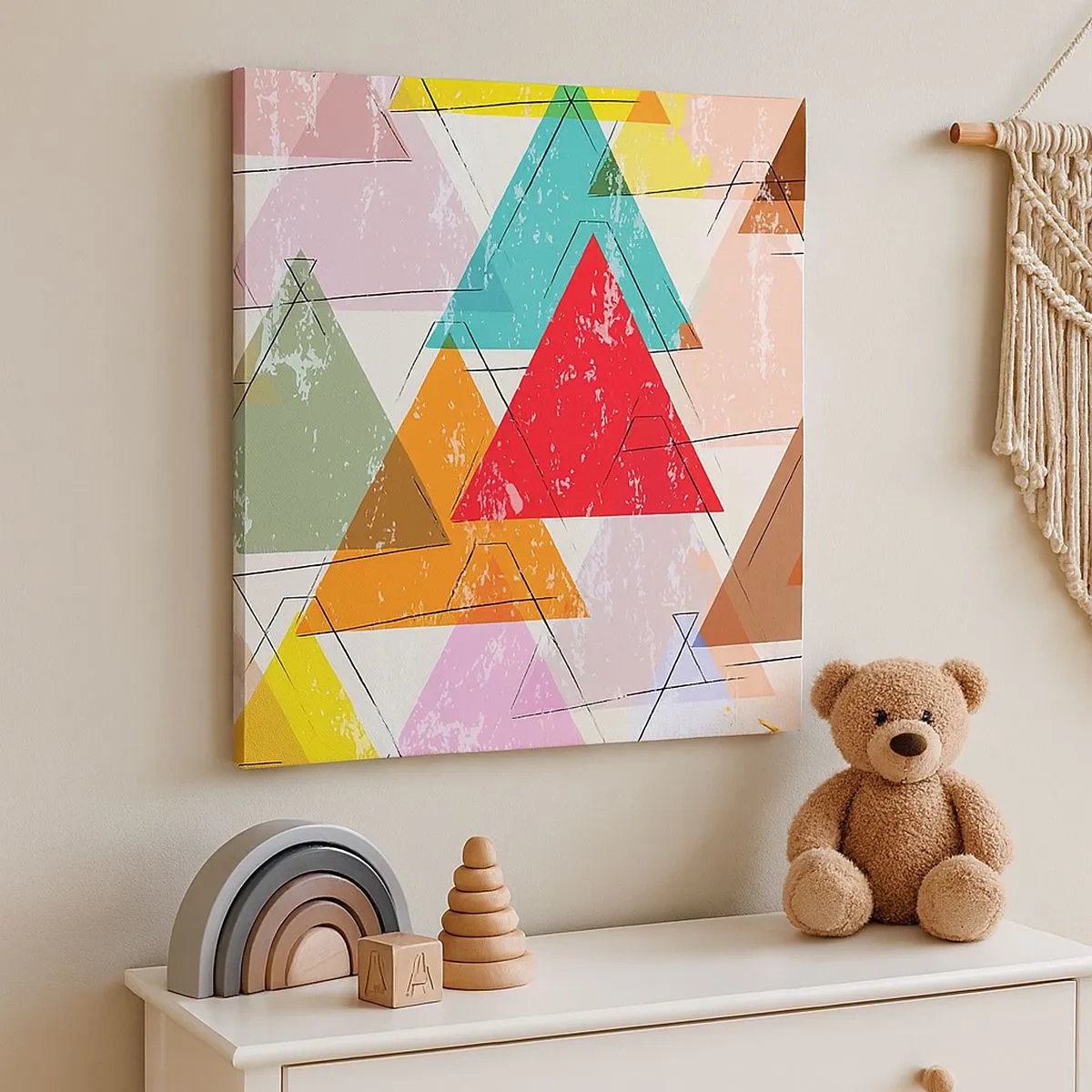 Schilderen op canvas - Onzinnige praat uitslaan - 30x30 cm